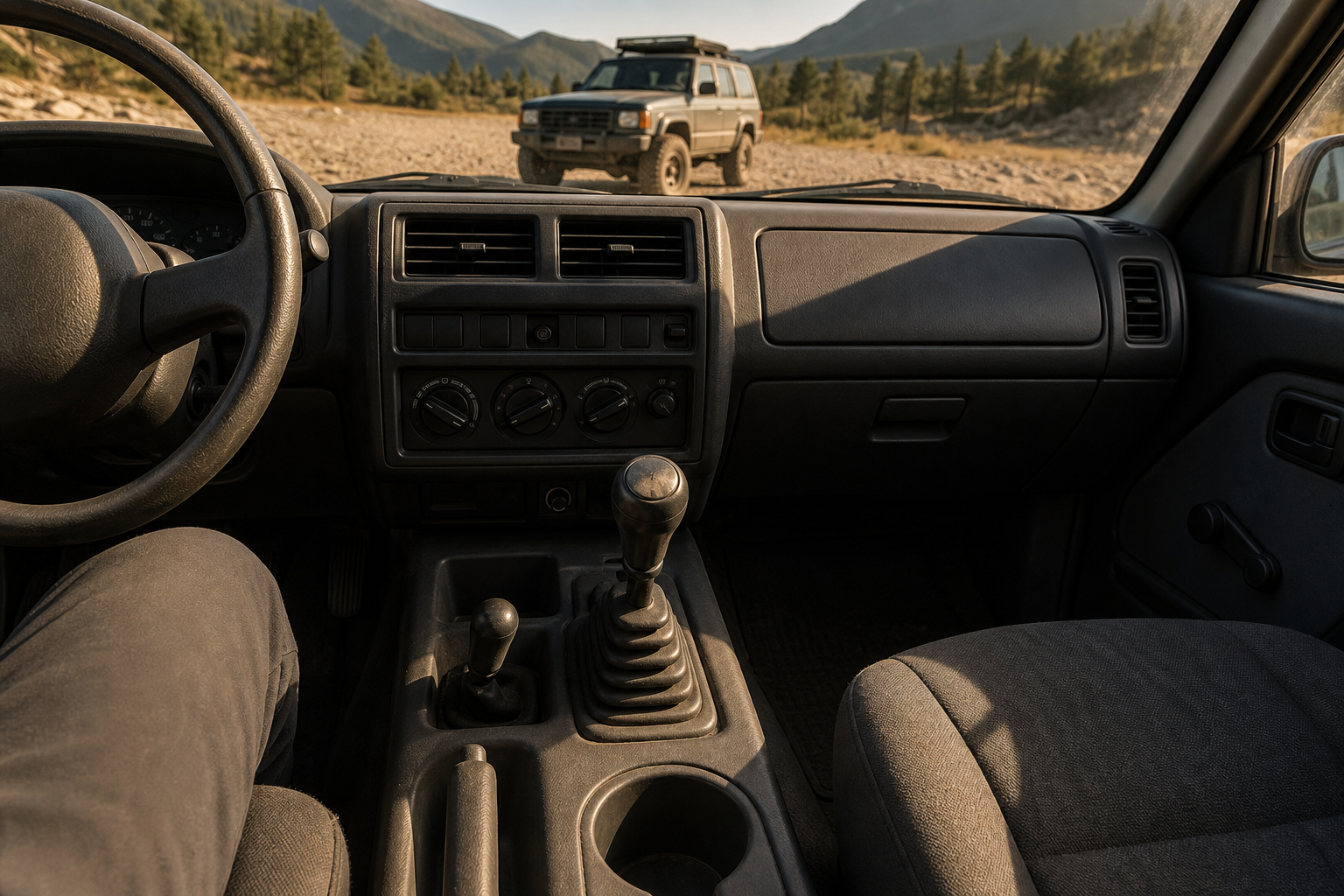 Sélecteur de transmission d'un 4x4